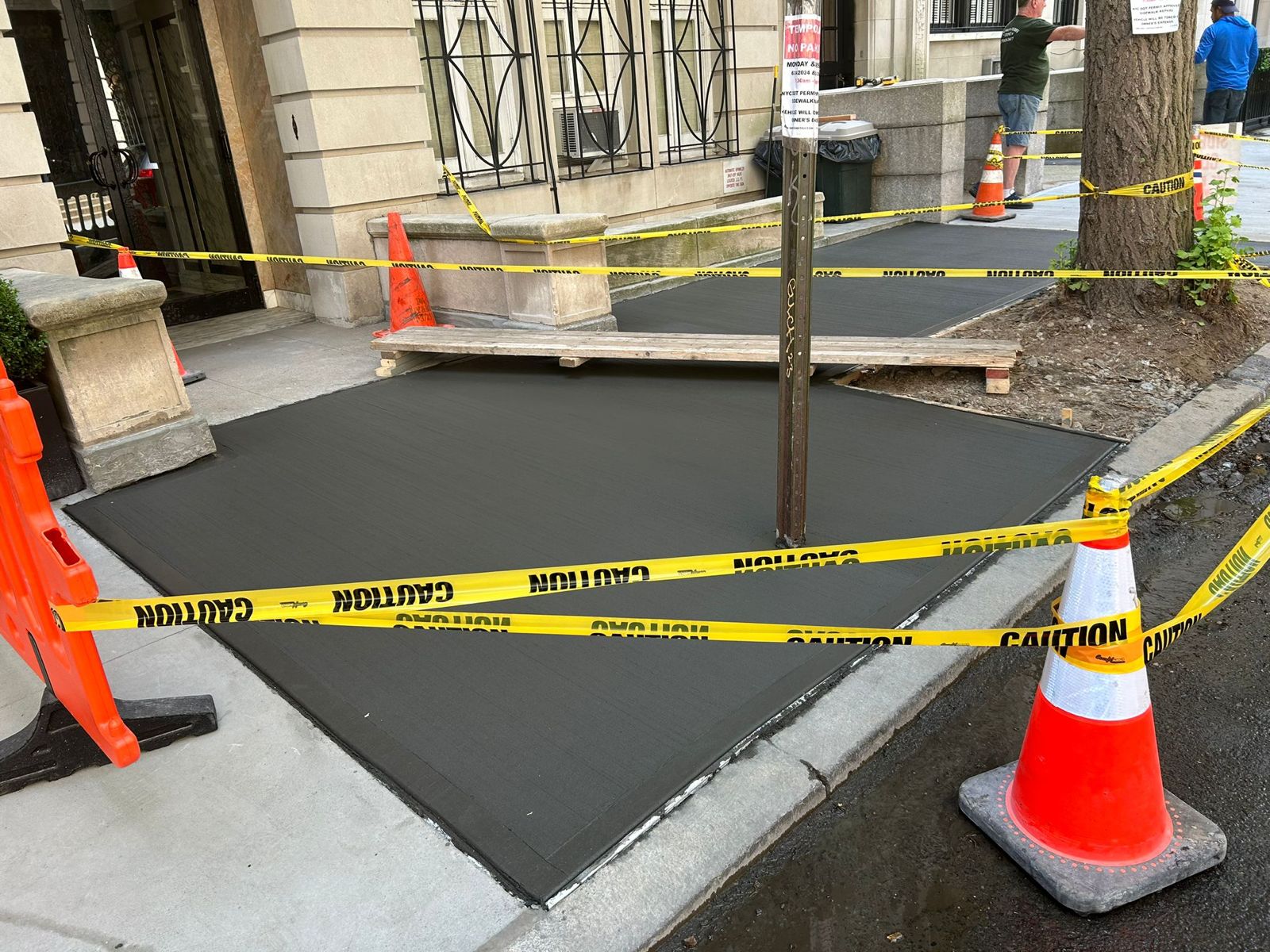 nyc broken sidewalk fixed and dot violation removed